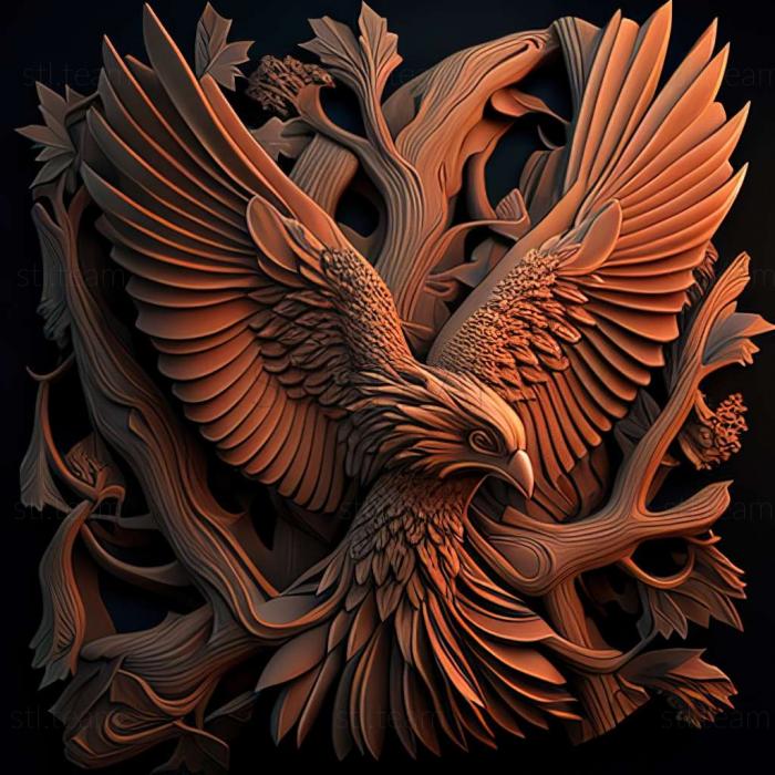 3D model phoenix (STL)